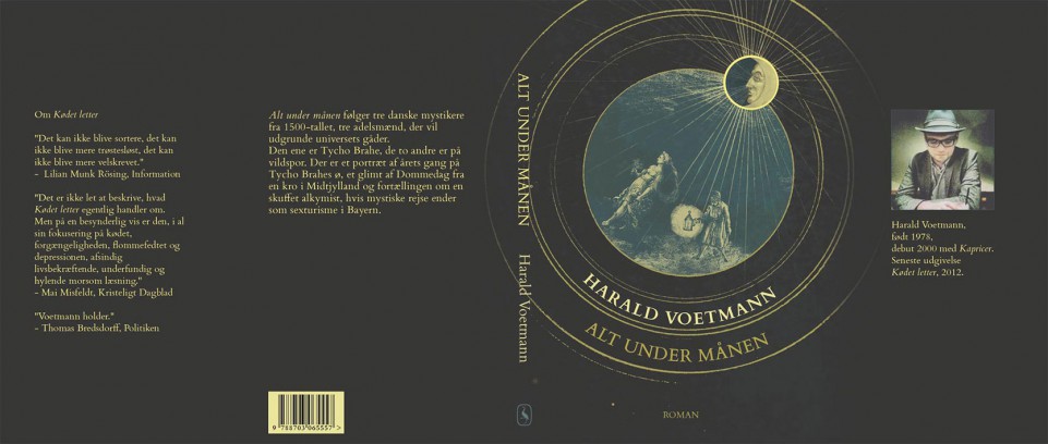 Alt under månen Book cover art and design